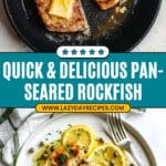 Golden Pan-Seared Rockfish with Lemon Caper Sauce Recipe