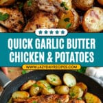 Garlic Butter Chicken and Potatoes Skillet Recipe