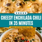 Cheesy Enchilada Chili Recipe