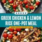 Greek Chicken and Lemon Rice Recipe