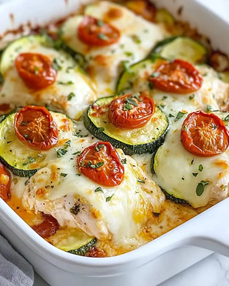 Mediterranean Chicken Zucchini Bake Recipe