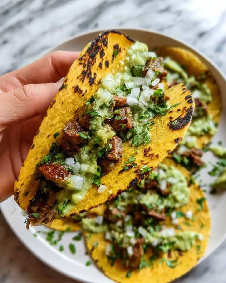 Grilled Steak Tacos with Avocado Salsa Recipe