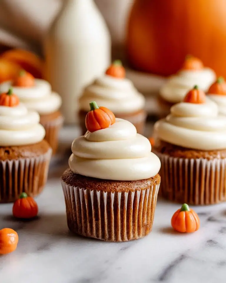 The Best Pumpkin Cupcakes with Brown Sugar Cream Cheese Frosting Recipe