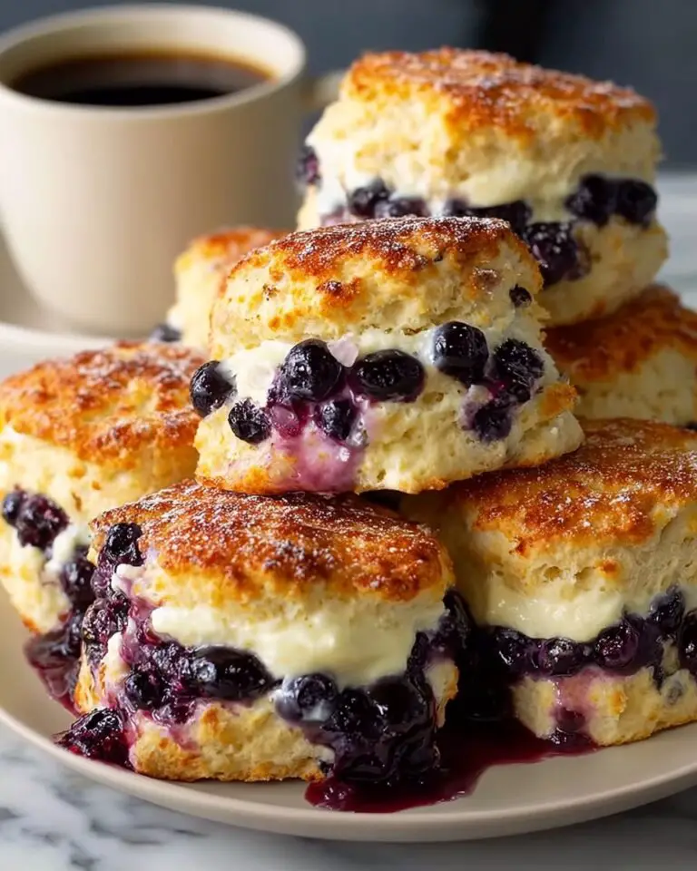 Blueberry Biscuits with Lemon Vanilla Glaze Recipe