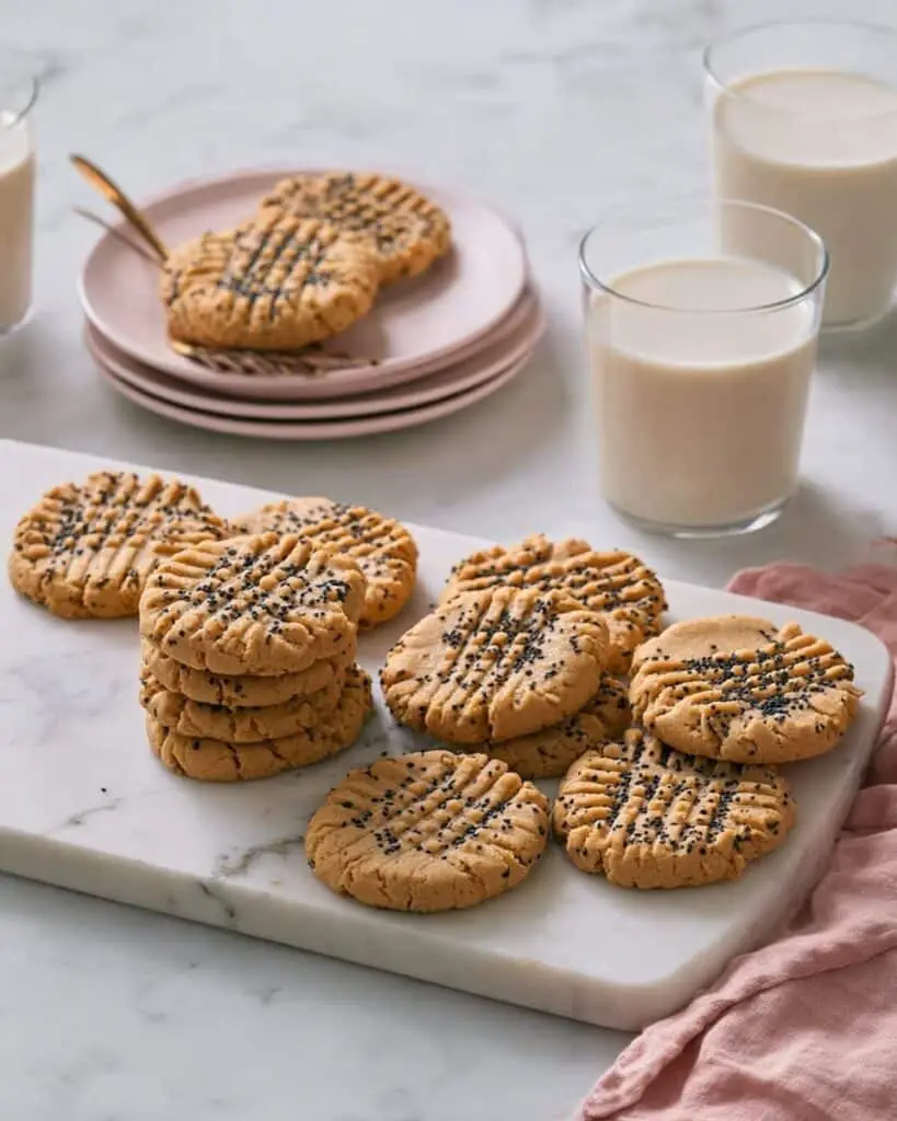Miso Peanut Butter Cookies With Sesame & Chocolate Recipe