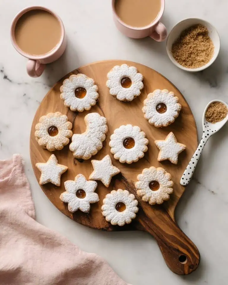 Salted Caramel Linzer Cookies Recipe