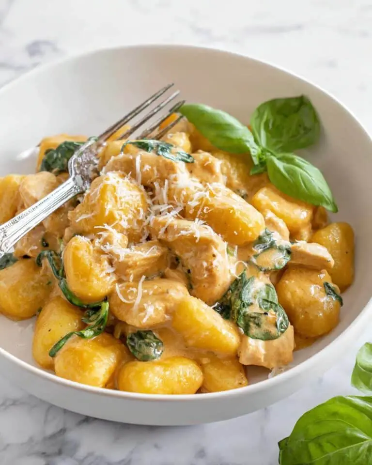 Creamy Chicken Gnocchi with Sun-Dried Tomatoes and Spinach Recipe