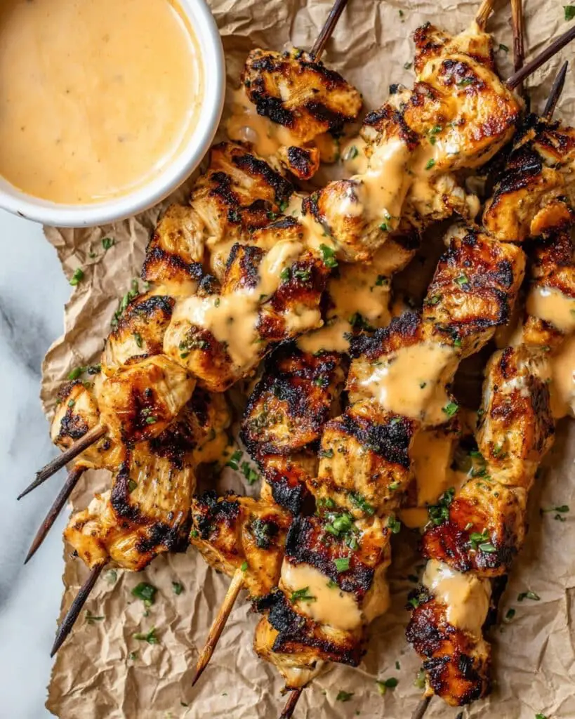 Bang Bang Chicken Skewers with Spicy Thai Chili Sauce Recipe