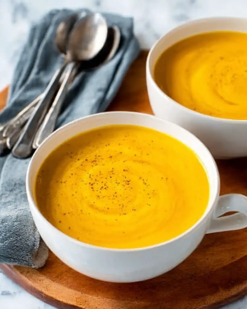 Vegan Butternut Squash Soup with Sage, Rosemary, and Toasted Pepitas Recipe
