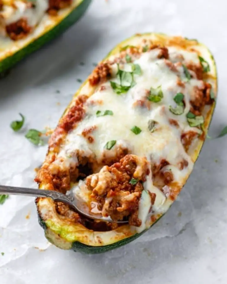 Spaghetti Squash Lasagna Boats Recipe