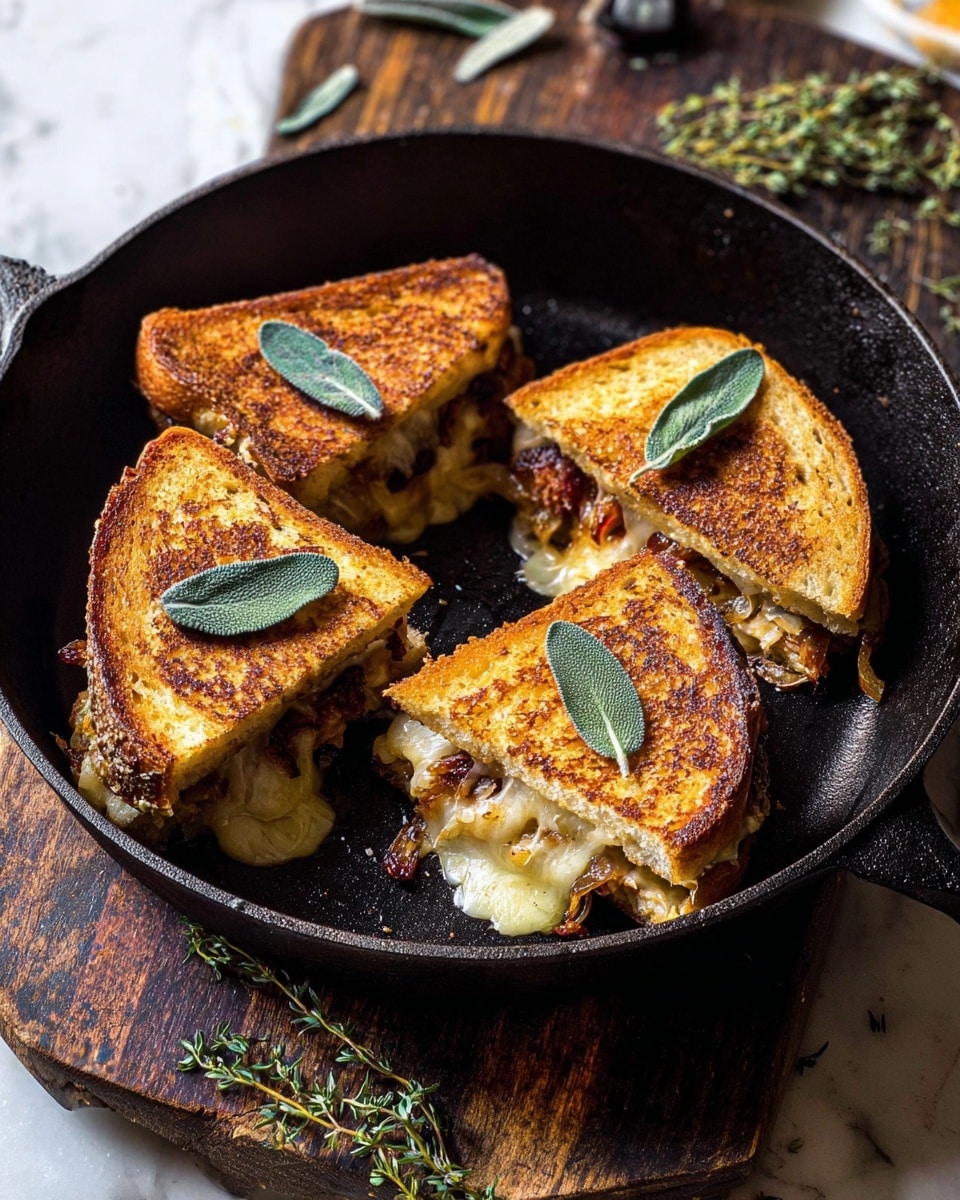 French Onion and Apple Grilled Cheese Recipe