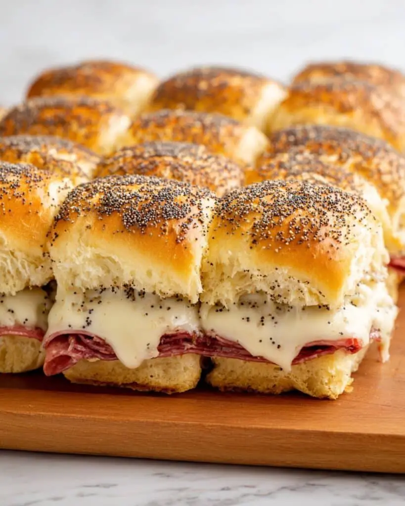 Ham & Cheese Sliders with Poppy Seed Dressing Recipe