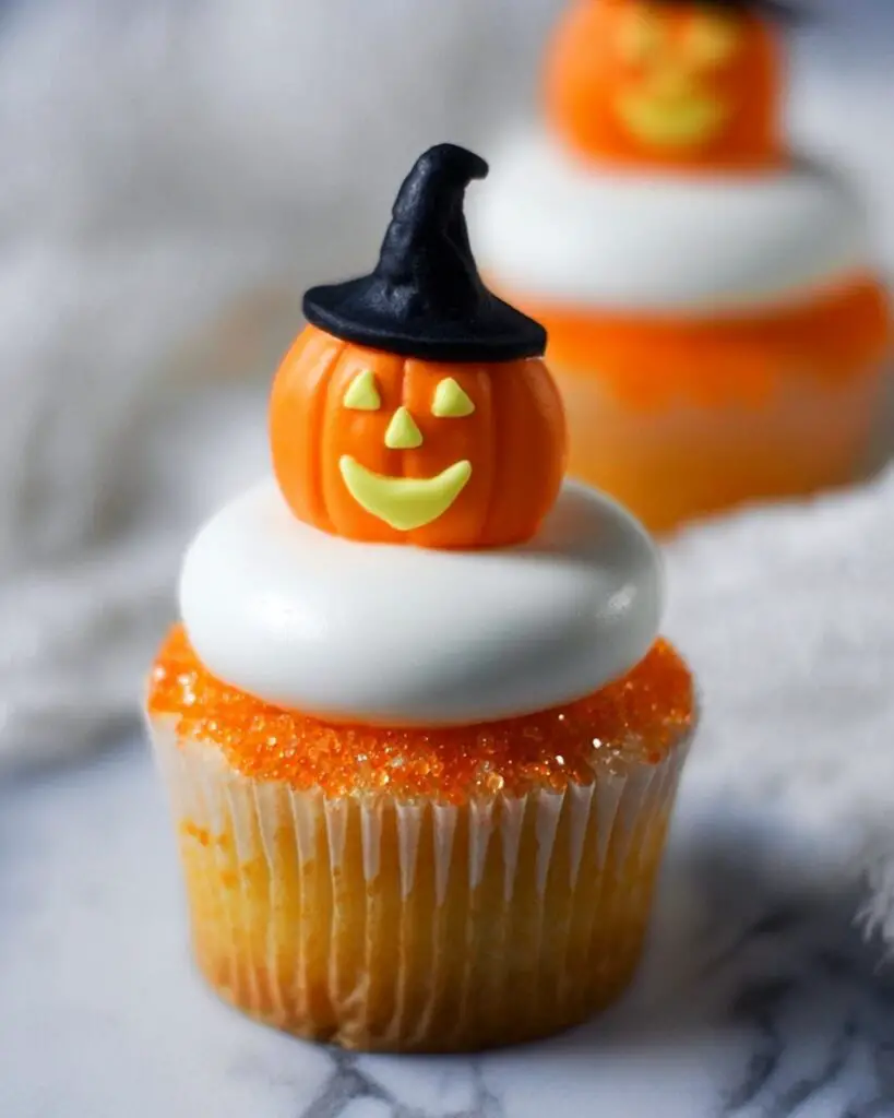 Creamsicle Mini Halloween Cupcakes Recipe