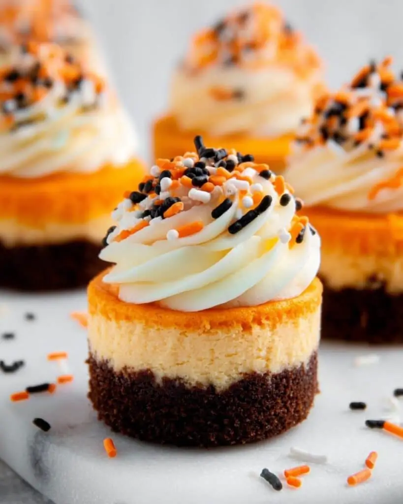 Brownie Cupcakes with Buttercream Frosting and Halloween Sprinkles Recipe