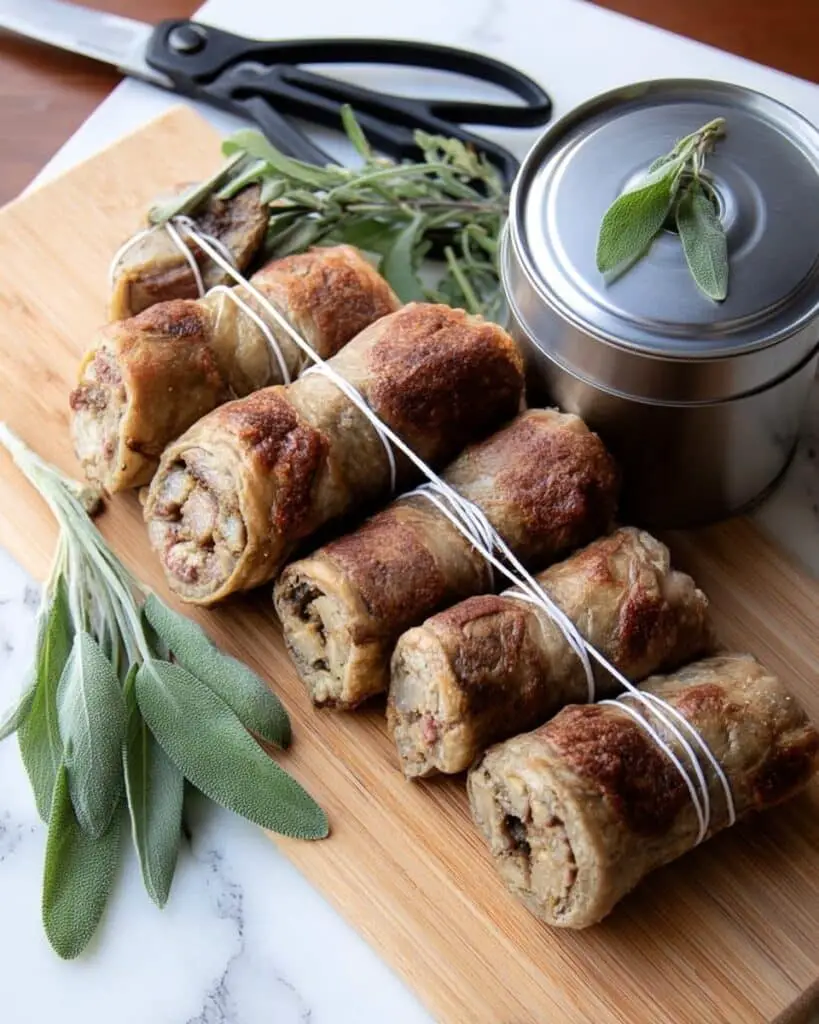 Seitan Roulade with Sage and Sweet Onion Stuffing Recipe