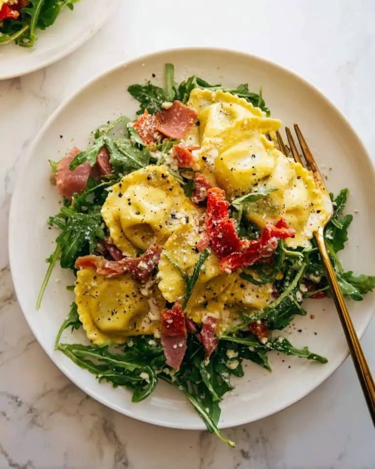 Roasted Red Pepper and Salami Tortellini Salad Recipe