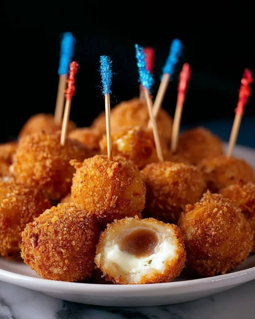 Crispy Fried Olives Stuffed with Garlic and Cheese Recipe