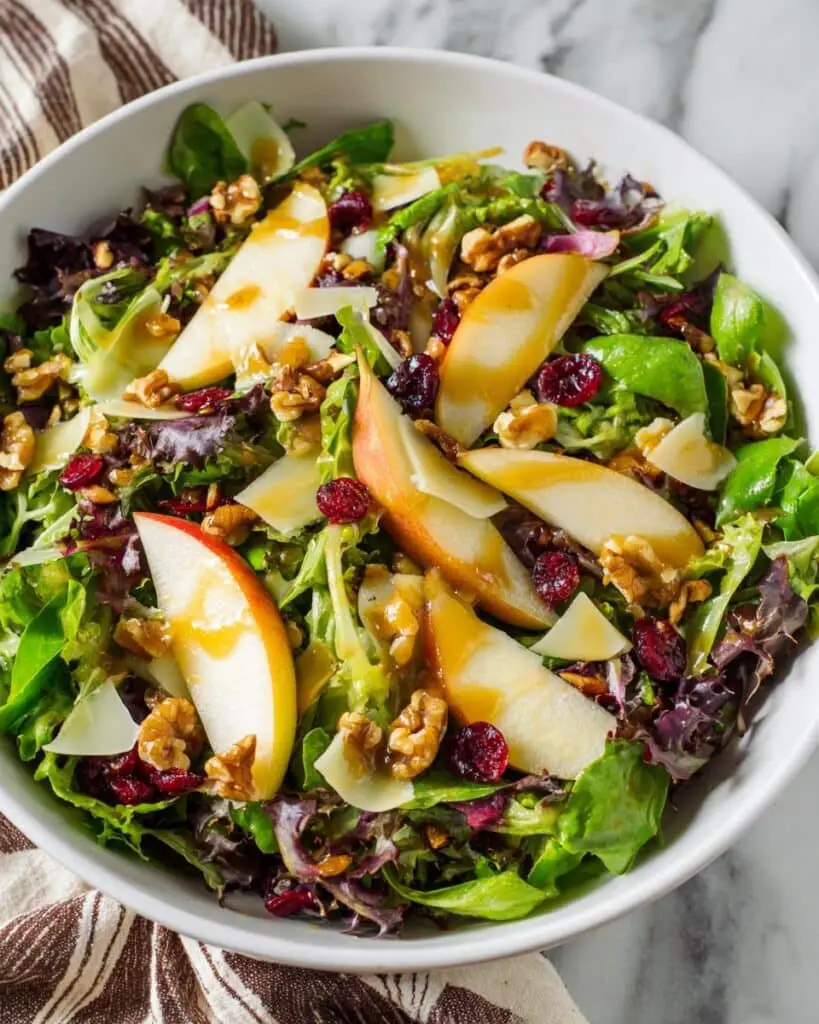 Autumn Pear Salad with Caramelized Walnuts and Balsamic Vinaigrette Recipe