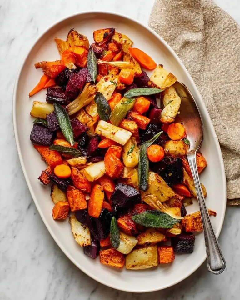 Roasted Root Vegetables with Crispy Sage Recipe