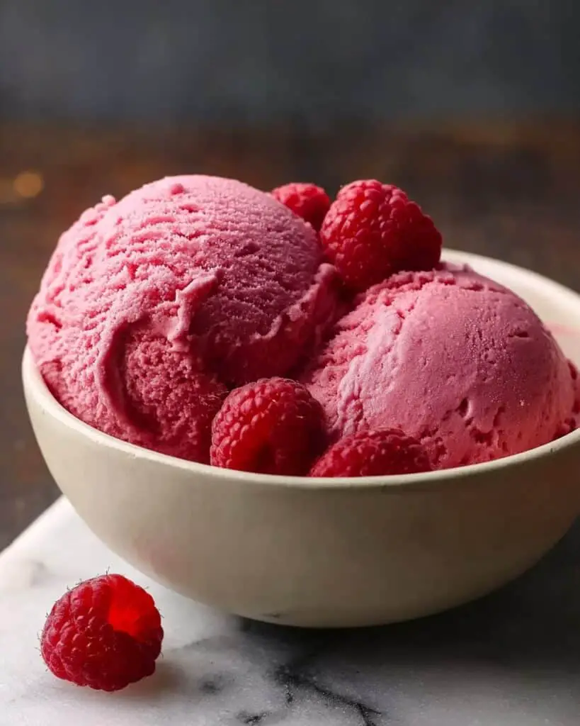 Creamy Raspberry Custard Ice Cream Recipe