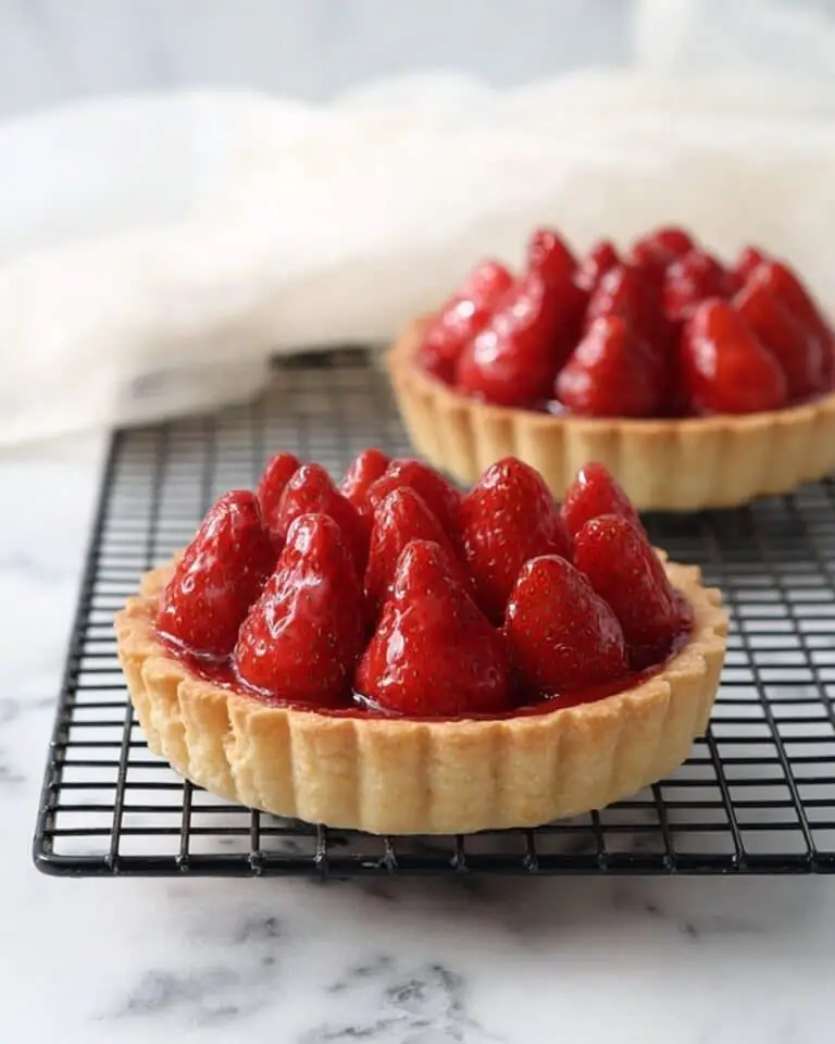 Strawberry Tart with Cream Cheese Filling and Fresh Berries Recipe