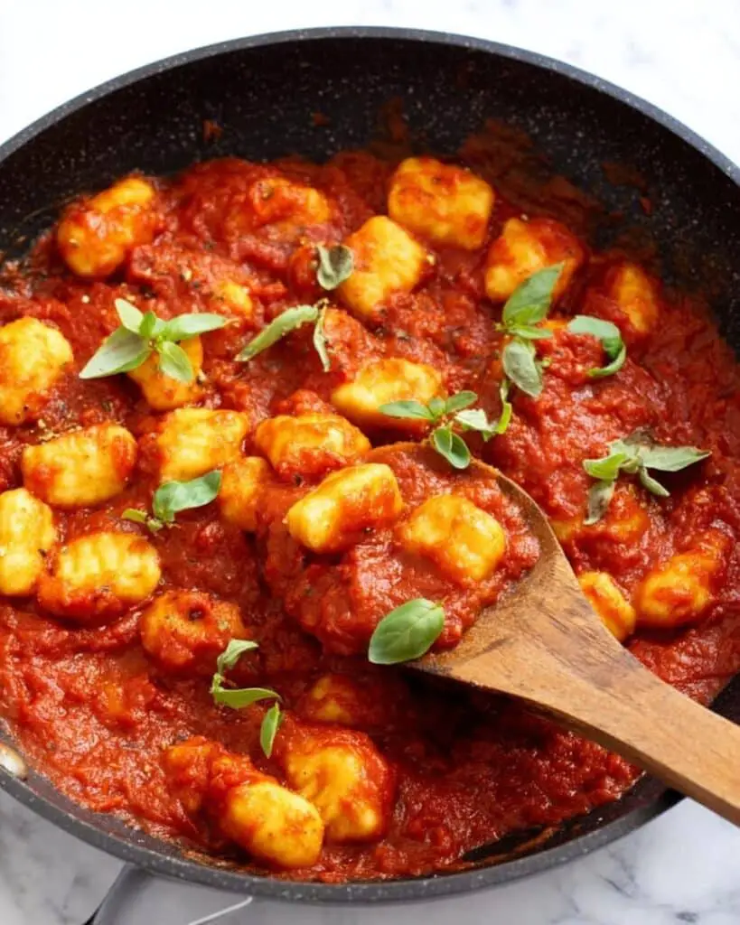 Homemade Ricotta Gnocchi with Marinara Sauce Recipe