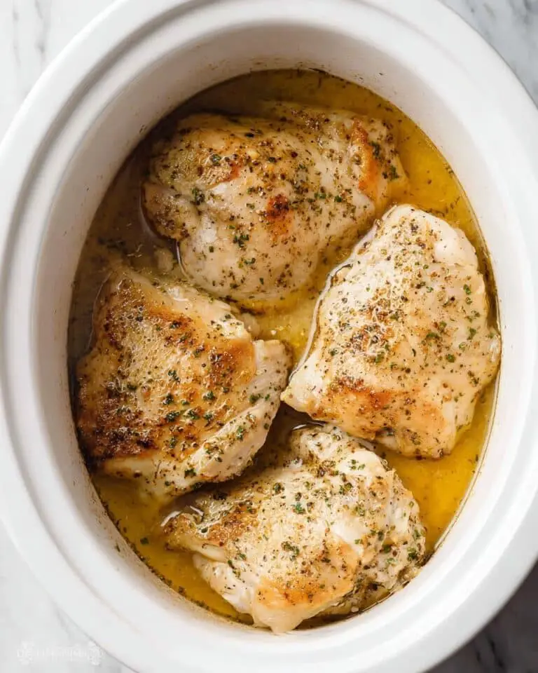 Slow Cooker Juicy Chicken Breast with Herbs and Butter Recipe