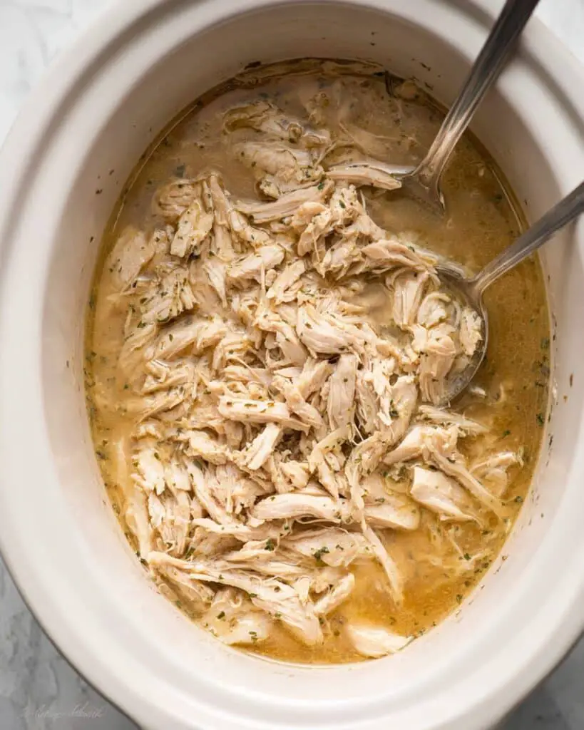 Juicy Crockpot Shredded Chicken Recipe