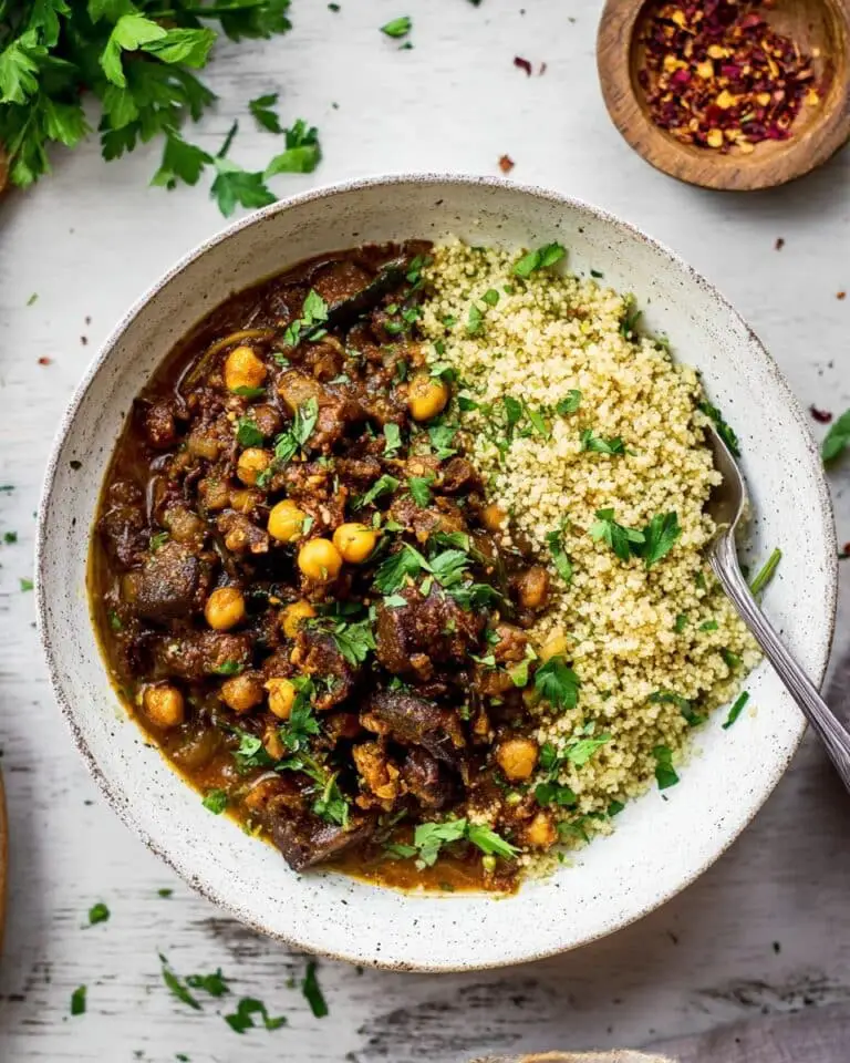 Instant Pot Lamb Stew with Chickpeas and Middle Eastern Spices Recipe