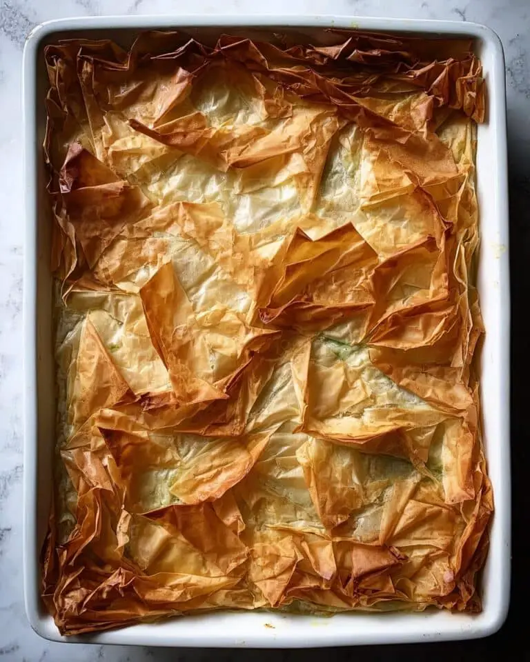 Turkish Borek with Spinach and Feta Cheese Recipe