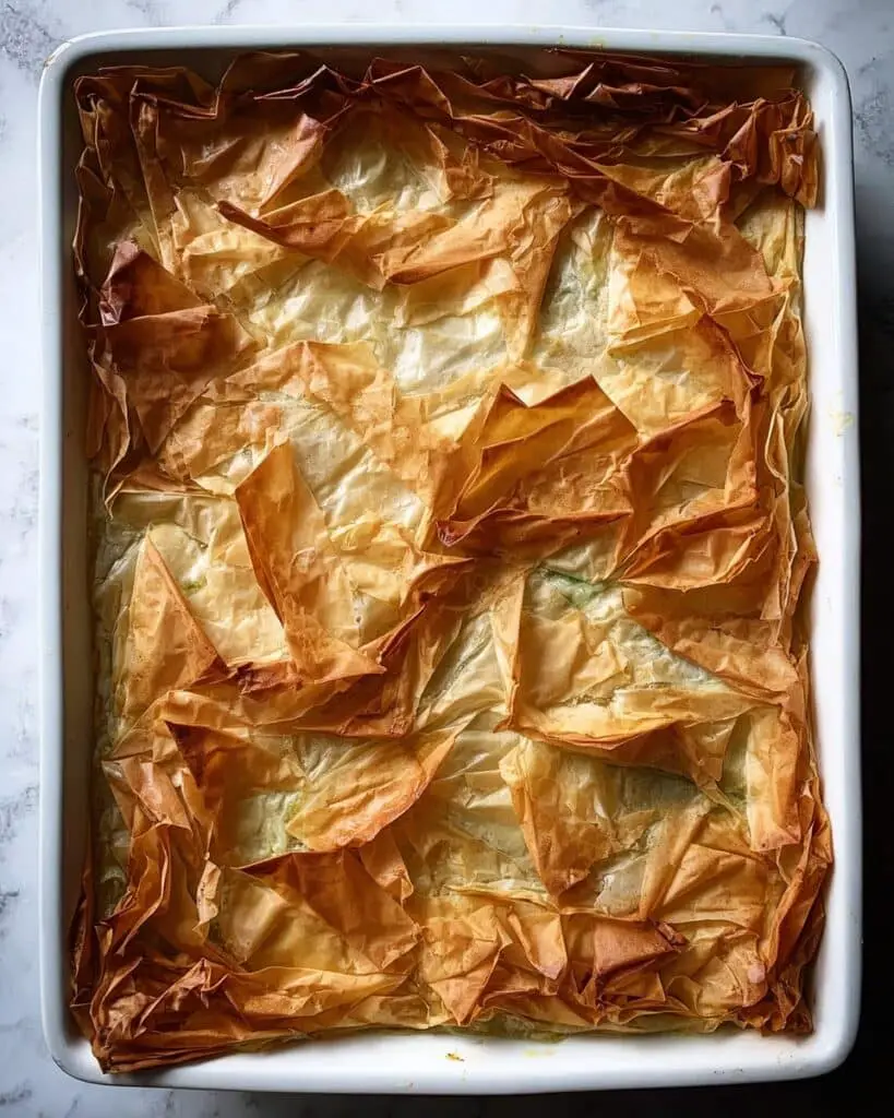 Turkish Borek with Spinach and Feta Cheese Recipe