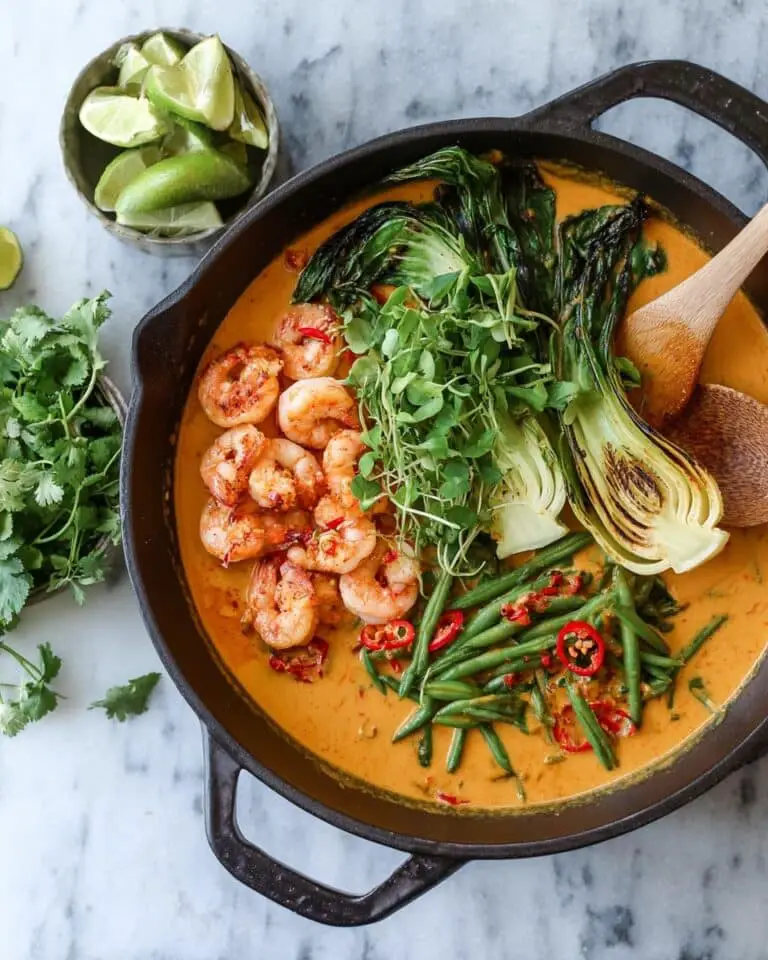 Thai Pumpkin Curry with Shrimp and Bok Choy Recipe