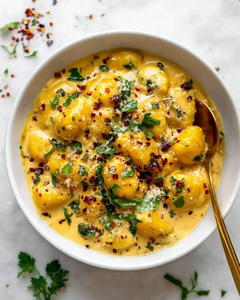 Creamy Butternut Squash Gnocchi with Kale and Sage Recipe