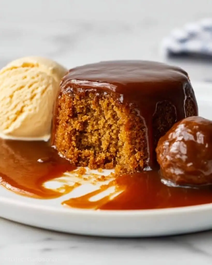 Sticky Toffee Pudding with Rich Toffee Sauce Recipe