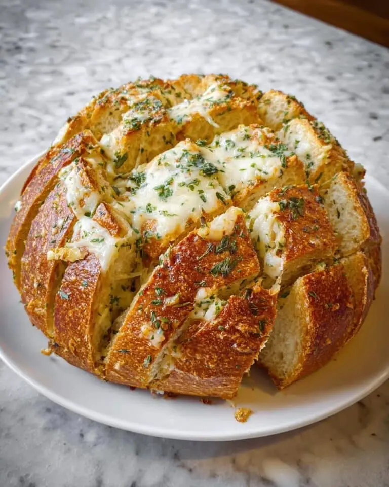 Pull Apart Garlic Bread with Cheese and Herbs Recipe
