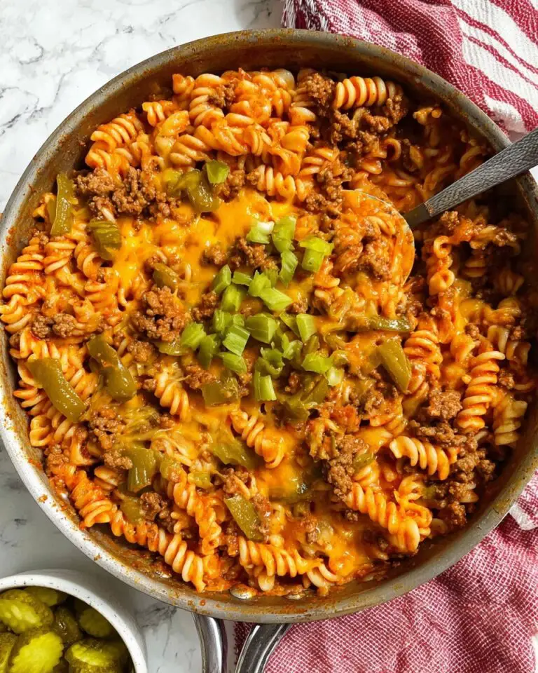 Cheeseburger Pasta {One Pot} Recipe
