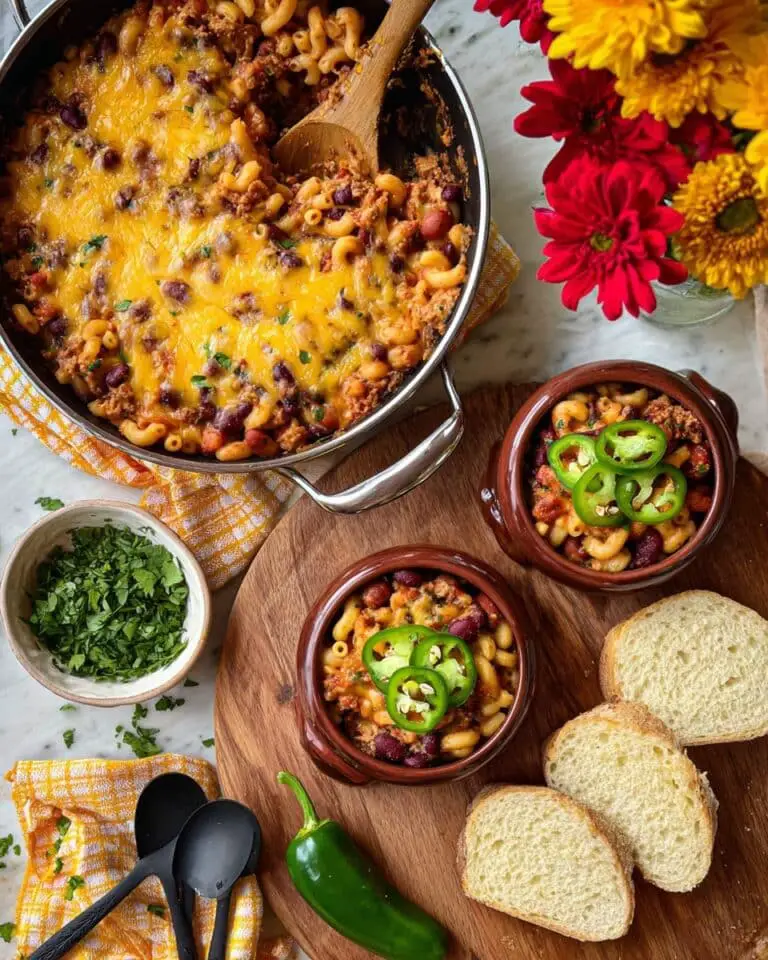Turkey Chili Mac and Cheese Recipe