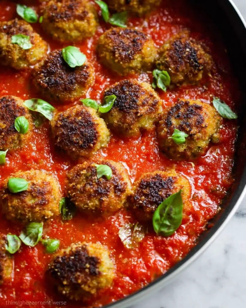 Chicken Parmesan Meatballs Recipe