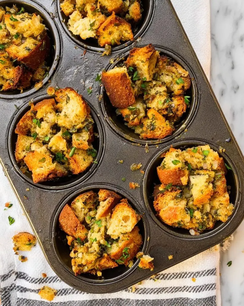 Stuffing Muffins with Pancetta Recipe