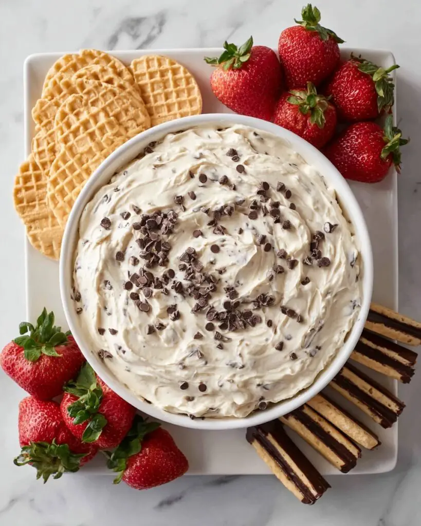 Cannoli Dip with Cream Cheese and Chocolate Chips Recipe