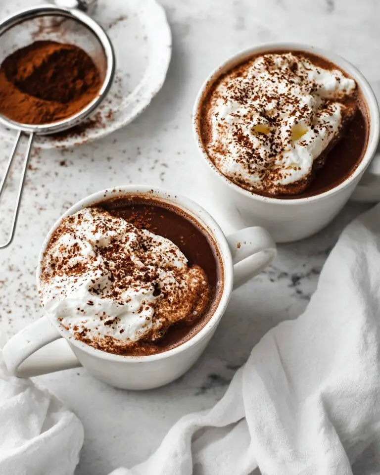 Rich Homemade Hot Chocolate Recipe