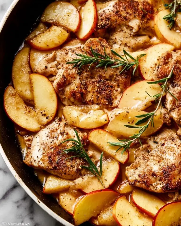 Skillet Chicken with Apples and Cider Sauce Recipe