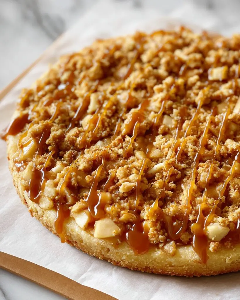 Apple Crisp Pizza with Caramel Recipe