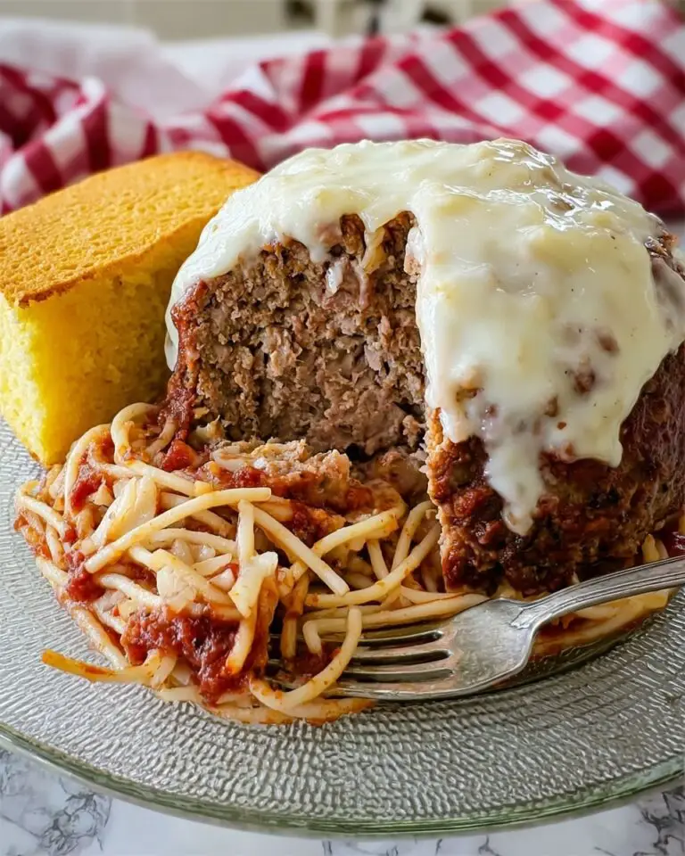 Giant Cheese-Stuffed Meatballs Recipe