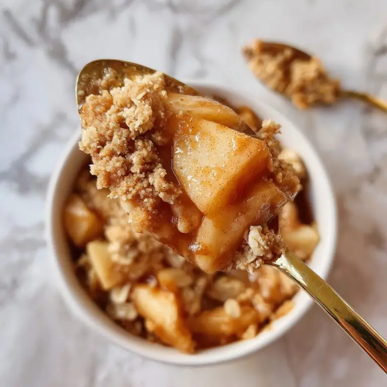 Quick Microwave Apple Crisp for One Recipe