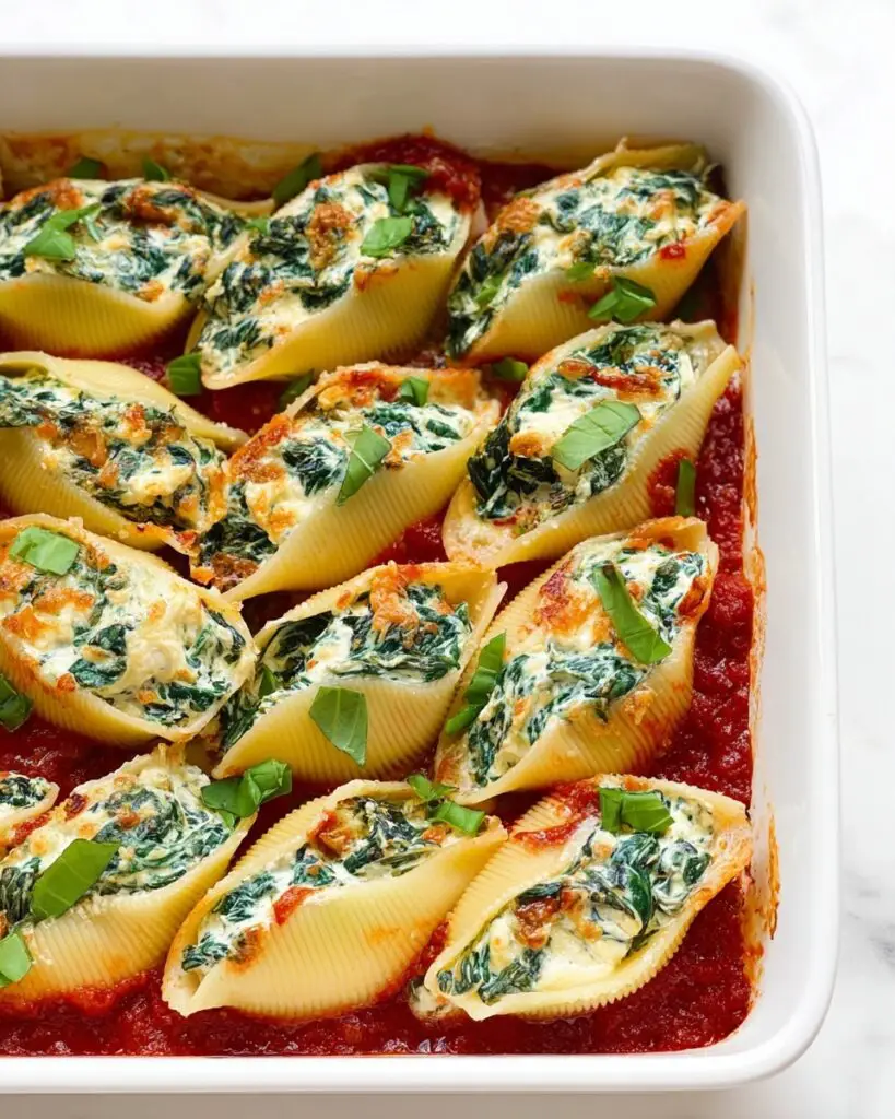 Spinach Ricotta Stuffed Shells Recipe