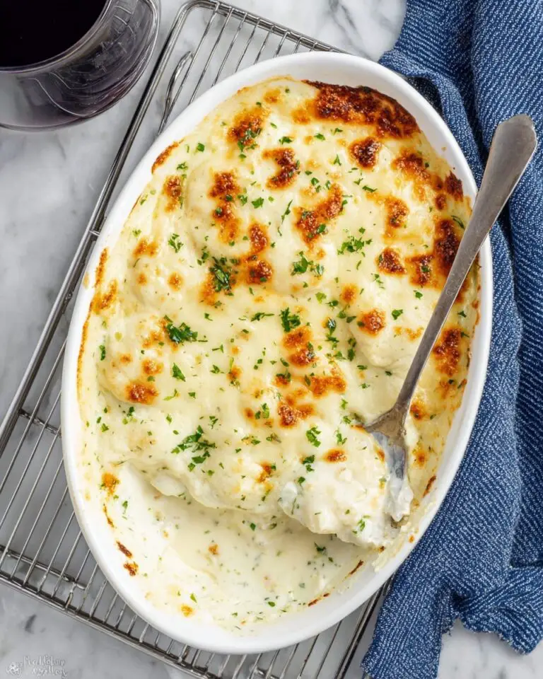 Chicken Stuffed Shells with Alfredo Sauce Recipe