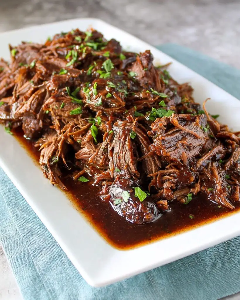 Slow Cooker Balsamic Glazed Roast Beef Recipe