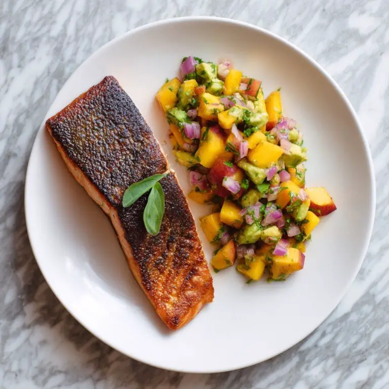 Grilled Salmon with Peach Salsa Recipe