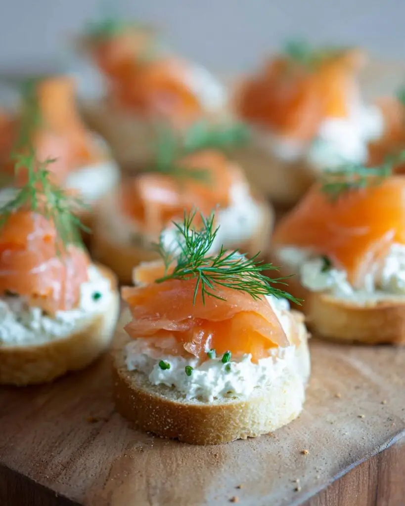 Smoked Salmon Canapes Recipe
